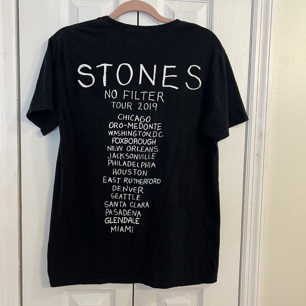 Rolling Stones "Official" No Filter Tour T-Shirt Double Sided Size‎ Medium